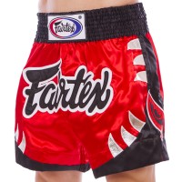 Шорти для тайського боксу та кікбоксингу FAIRTEX BS0611 S-2XL червоний-чорний